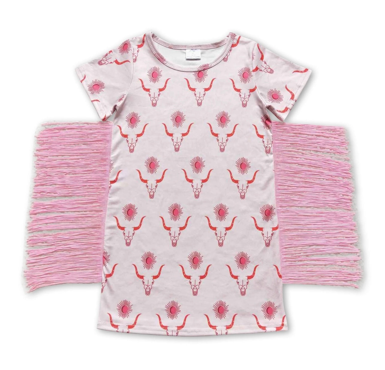 BULL SKULL Pink Dress