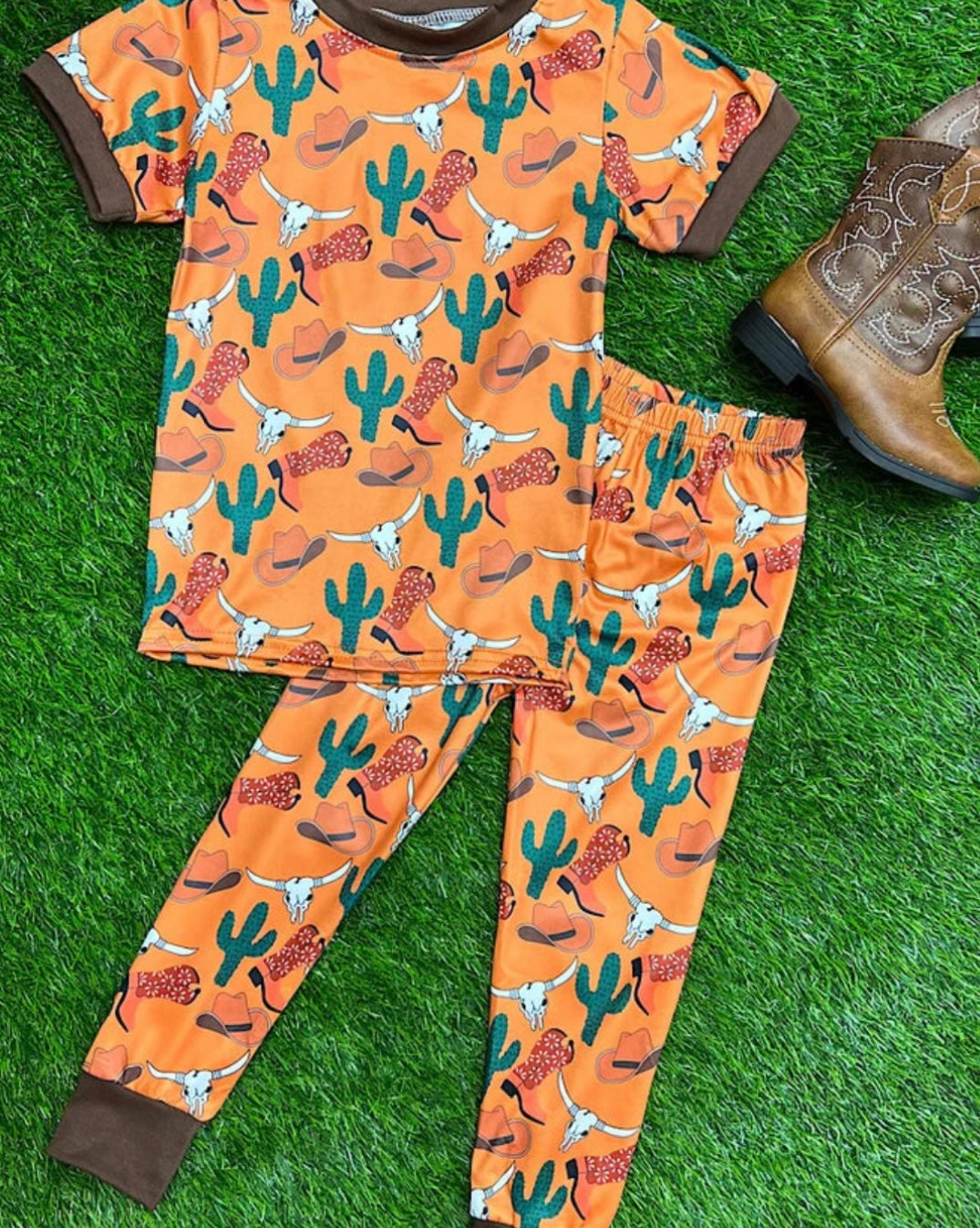 Boy Western Cactus Pajama Set