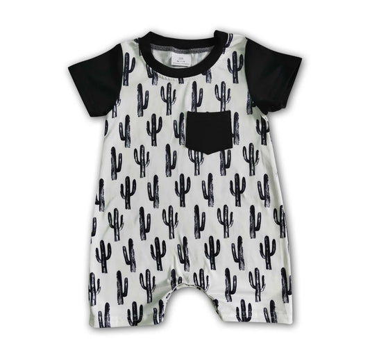 Cactus Pocket Boy Romper